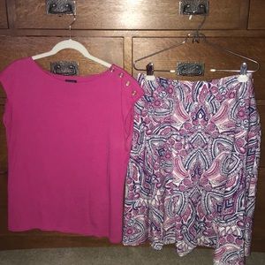 Talbots Skirt and Top set